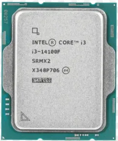מעבד דור 14 Intel Core I3 14100F Tray no fan No GPU up to 4.7GHZ