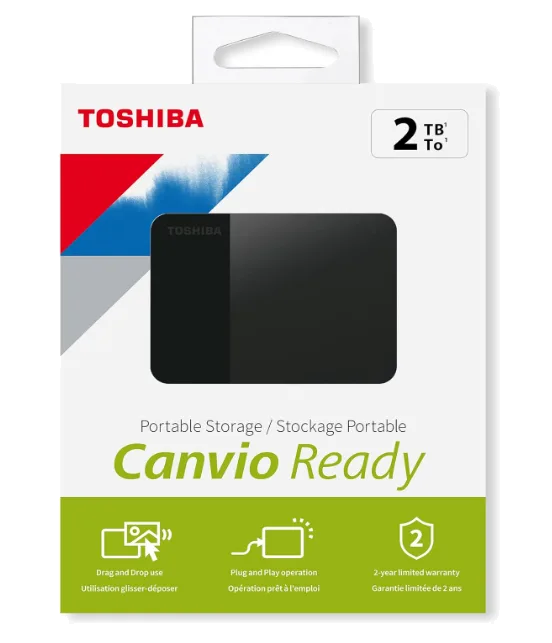 דיסק חיצוני TOSHIBA Canvio Ready 2TB 2.5 USB 3.2