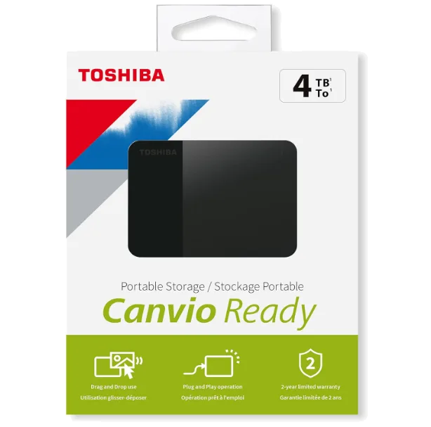 דיסק חיצוני TOSHIBA Canvio Ready 4TB 2.5 USB 3.2