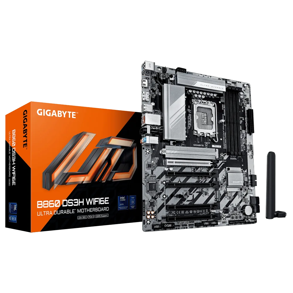 לוח למעבד דור 15 Gigabyte B860 DS3H WIFI6E ATX 2.5GB LAN