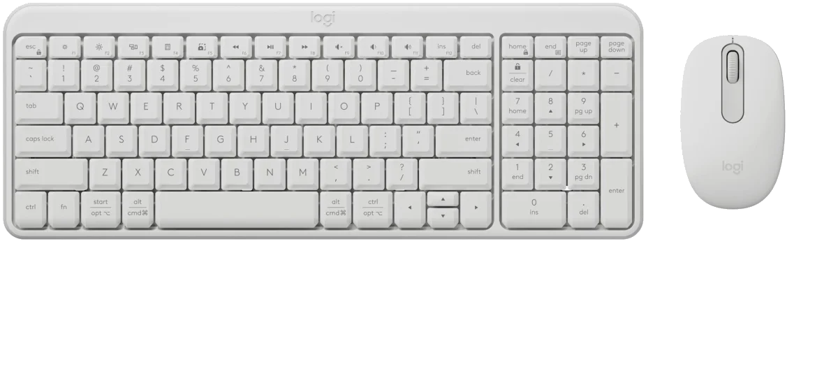 Logitech MK250 Compact Bluetooth Wireless Combo – Off-white