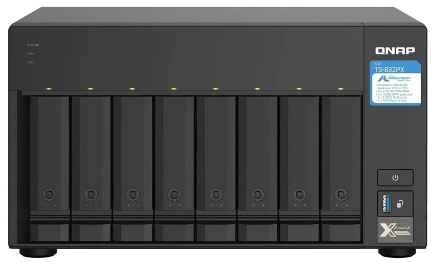 QNAP NAS TS-832PX 8BAY AL324 2*10GbE SFP