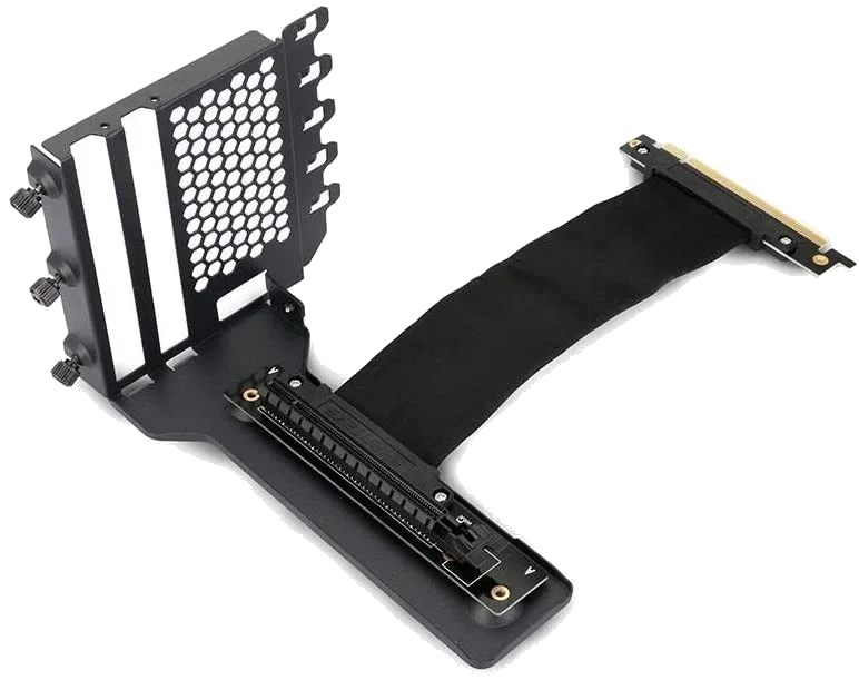PHANTEKS Vertical GPU Bracket, 220 mm Flatline PCI-E x16 Riser Cable kit