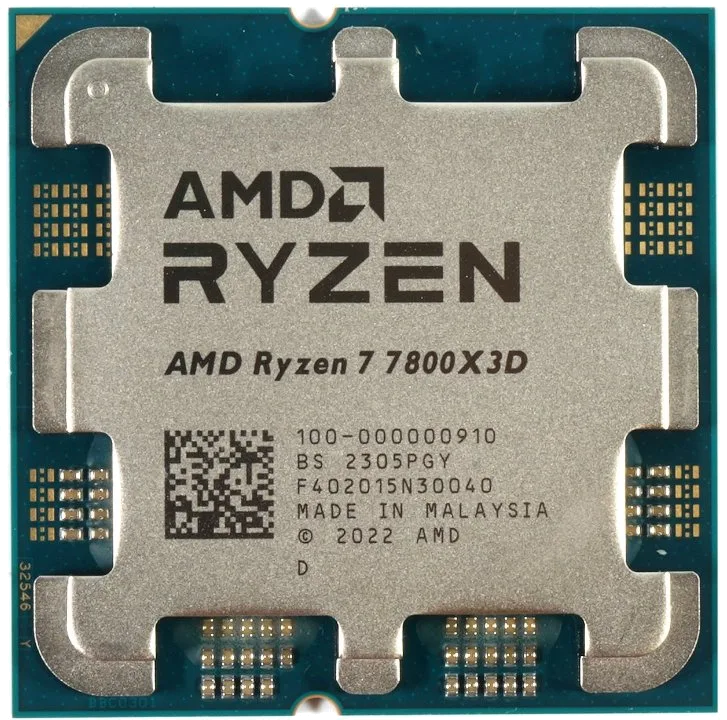 מעבד AMD Ryzen 7 7800X3D Max 5.0 GHZ 8Crs PCIE 5.0 AM5 120W TDP