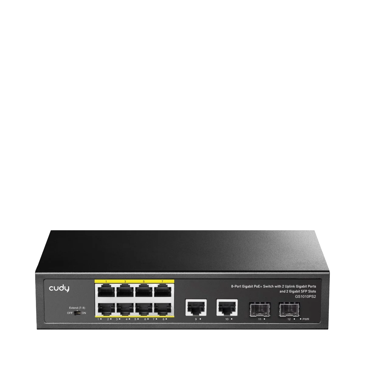 SWITCH 8-PORT Gigabit PoE+ 2GbE 2GbSFP GS1010PS2 Cudy