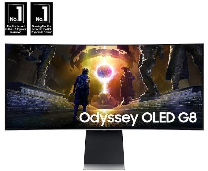 SAMSUNG 34" SMART OLED Odyssey G8 S34DG852SM 175Hz/0.03ms
