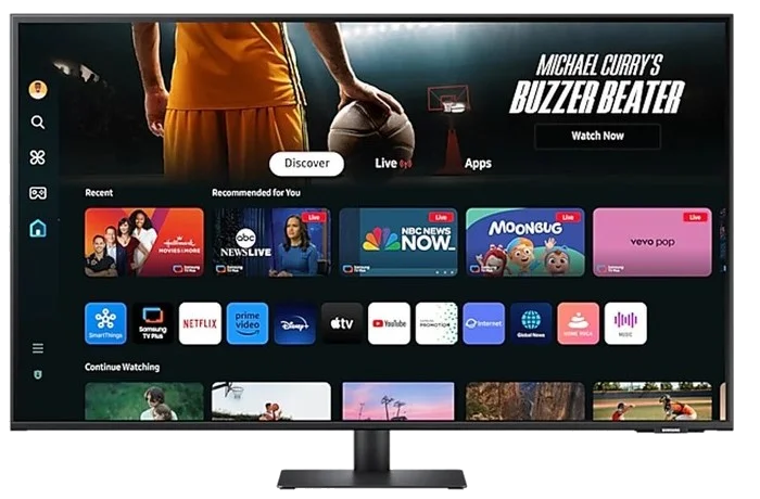 SAMSUNG 43" WHITE/4K/SMART/S43DM703UM/TYPE C+HDMI/Speakers