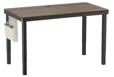 Black 150x80 Four-Leg Dual-Motor Sit-Stand Desk with Drawer & Wireless Charger