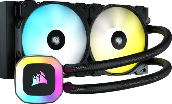 קירור נוזלי Corsair H100 RGB 240mm Liquid CPU Cooler