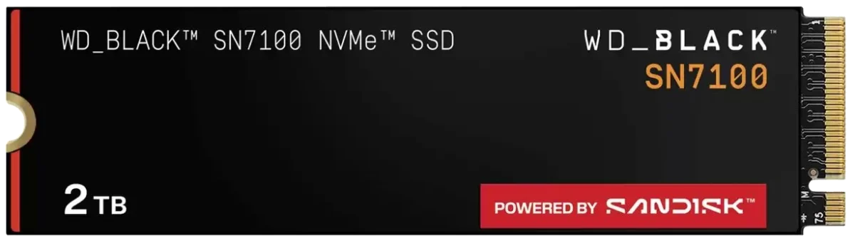 WD SSD 2TB M.2 PCIe 4.0 x4 2280 SN7100 Black