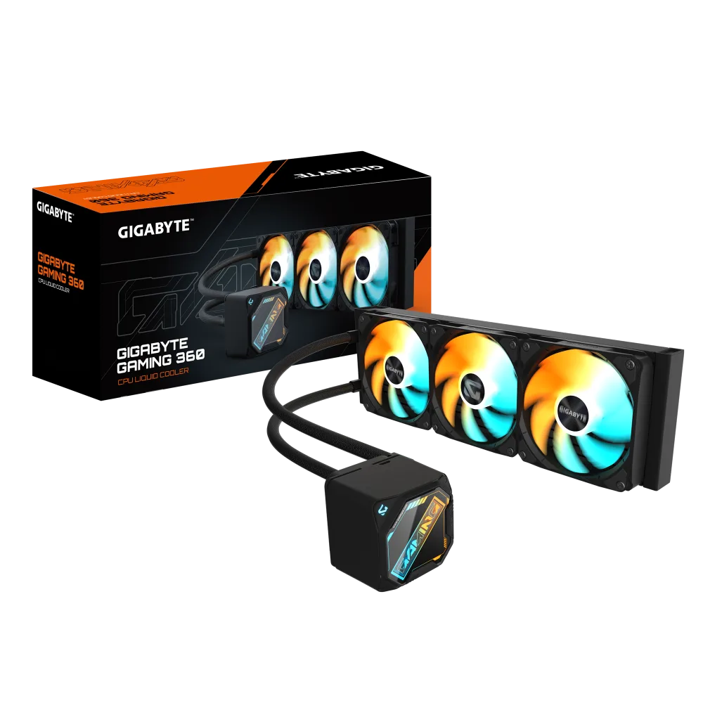 קירור נוזלי משולש Gigabyte Gaming 360 3XARGB 120MM Fan Black