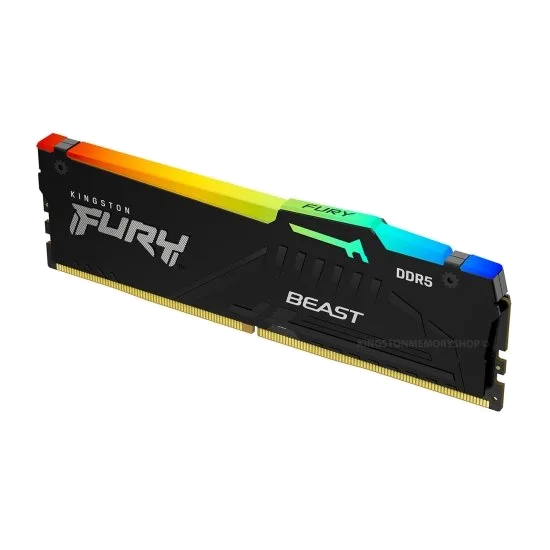 ז. לנייח KINGSTON FURY Beast RGB 32GB DDR5 6000MHZ C36 EXPO/XMP