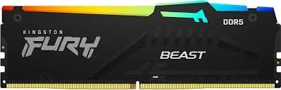 ז.לנייח KINGSTON FURY BEAST RGB 32GB DDR5 6000MHZ CL30 EXPO XMP