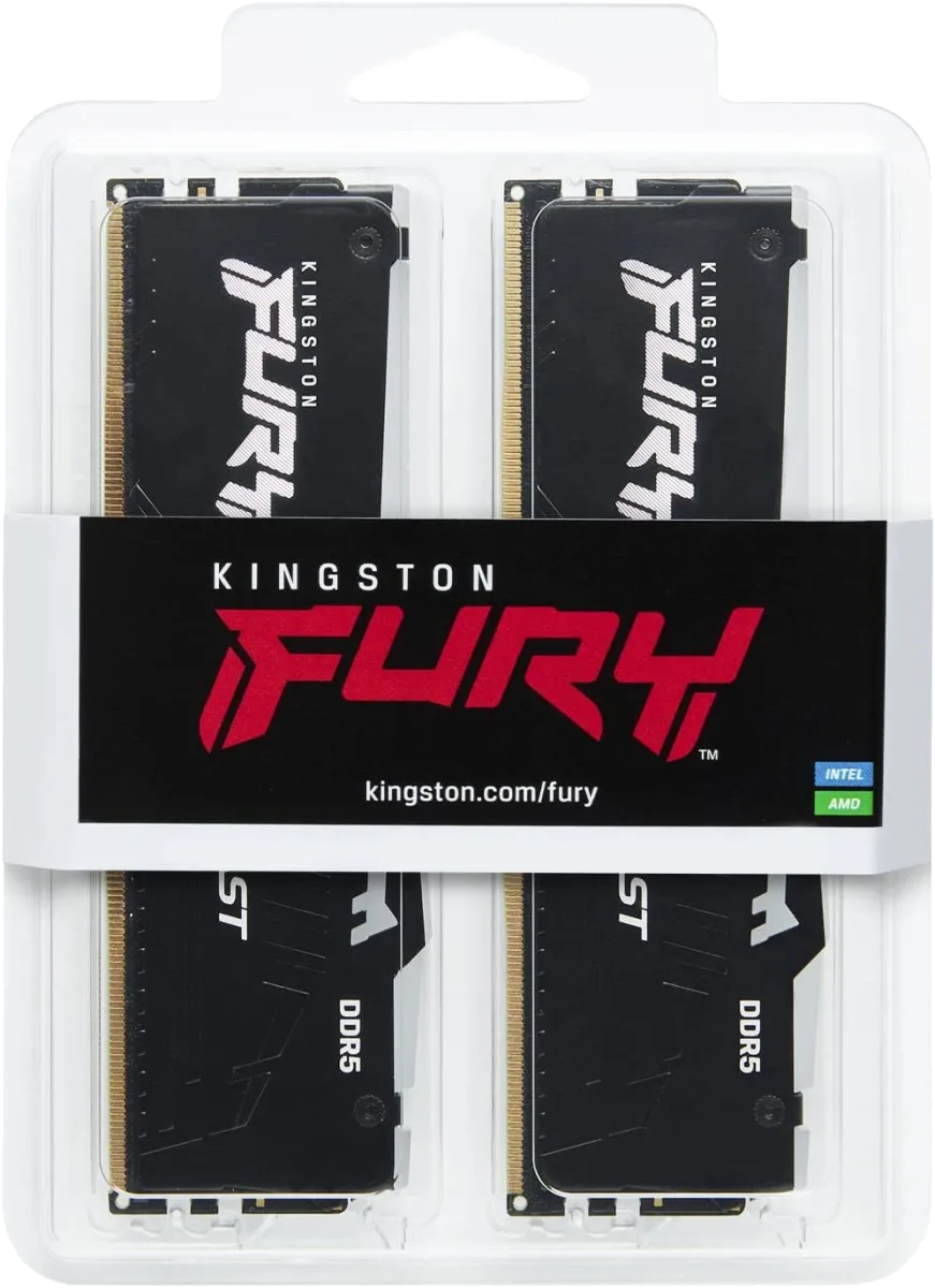 זכרון לנייח קיט Kingston Fury Beast 64GB 2X32 DDR5 5600MHZ C40