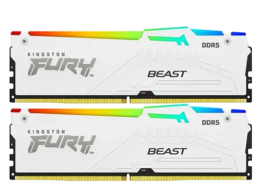 Kingston Fury Beast White RGB Expo 64GB 2X32 6000MHZ DDR5 CL30