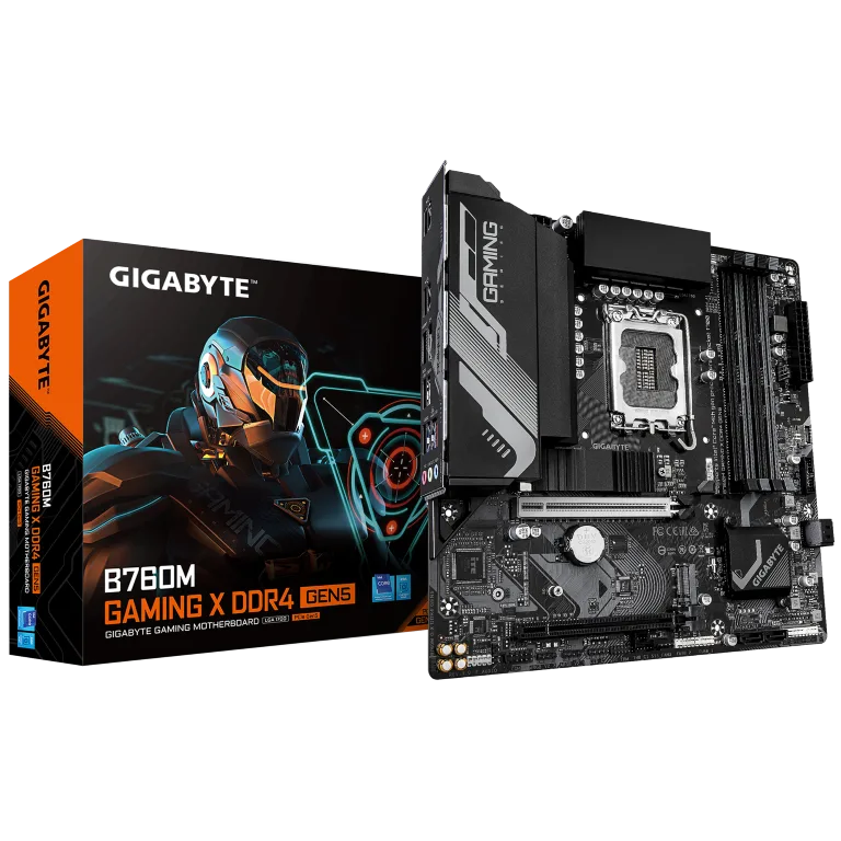 לוח Gigabyte B760M GAMING X DDR4 Gen 5 PCIE5.0 Micro-ATX LGA1700