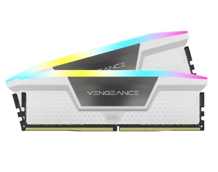 זכרון לנייח CORSAIR Vengeance RGB 32GB 2x16GB DDR5 5600 C40 White