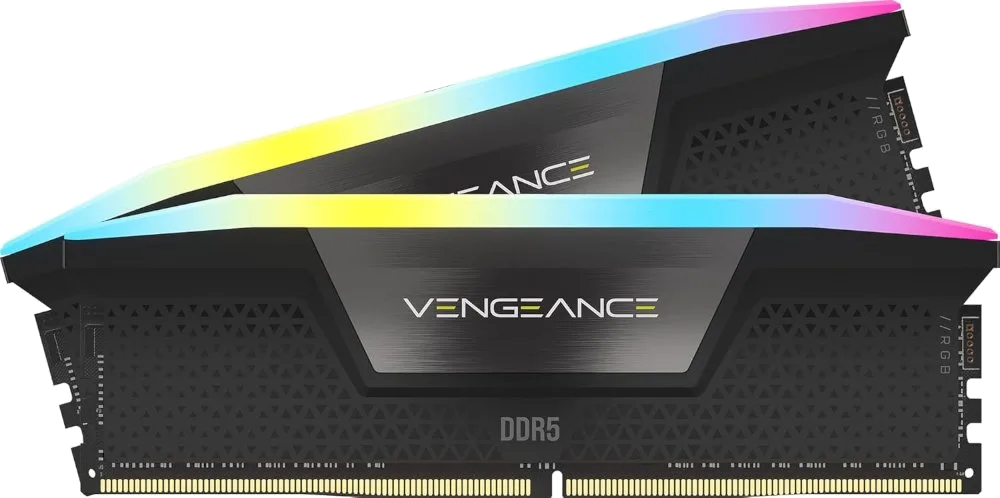 זכרון לנייח Corsair Vengeance RGB Black 64GB 2X32 6400MHz DDR5 C4