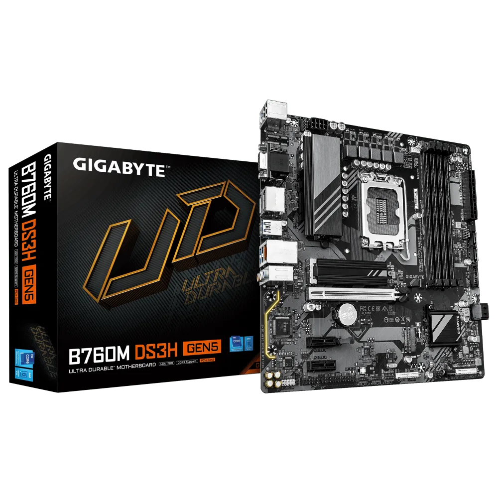 לוח Gigabyte B760M DS3H GEN5 M-ATX DDR5 DP HDMI LGA1700