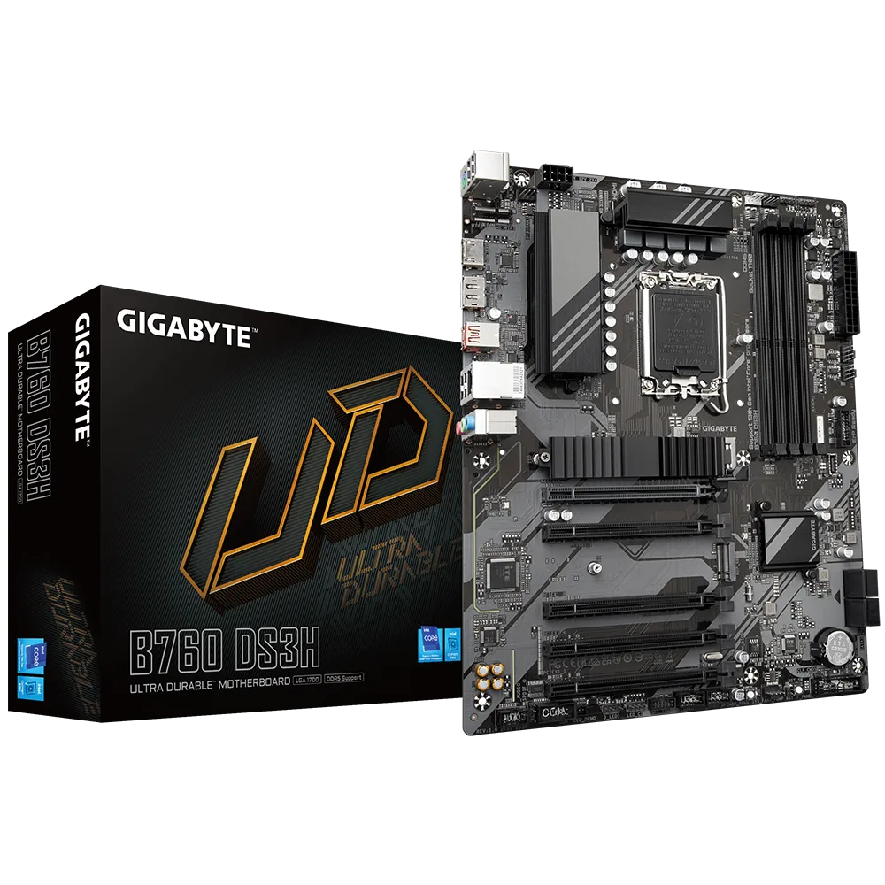 לוח אם אינטל Gigabyte B760 DS3H DDR5 ATX DP HDMI LGA1700
