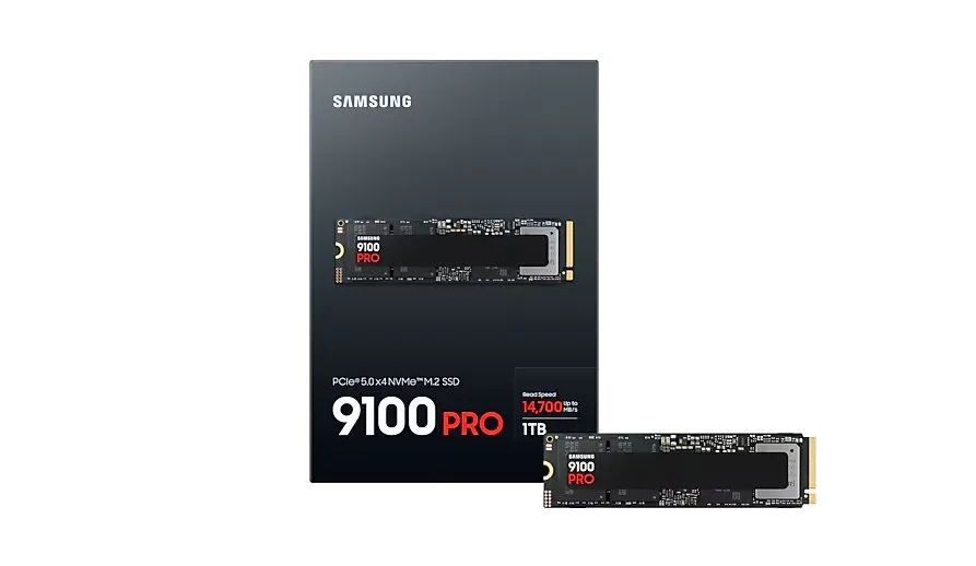 דיסק פנימי Samsung 9100 PRO 1TB Gen5 M.2 NVME 2.0 14700/13300 RW