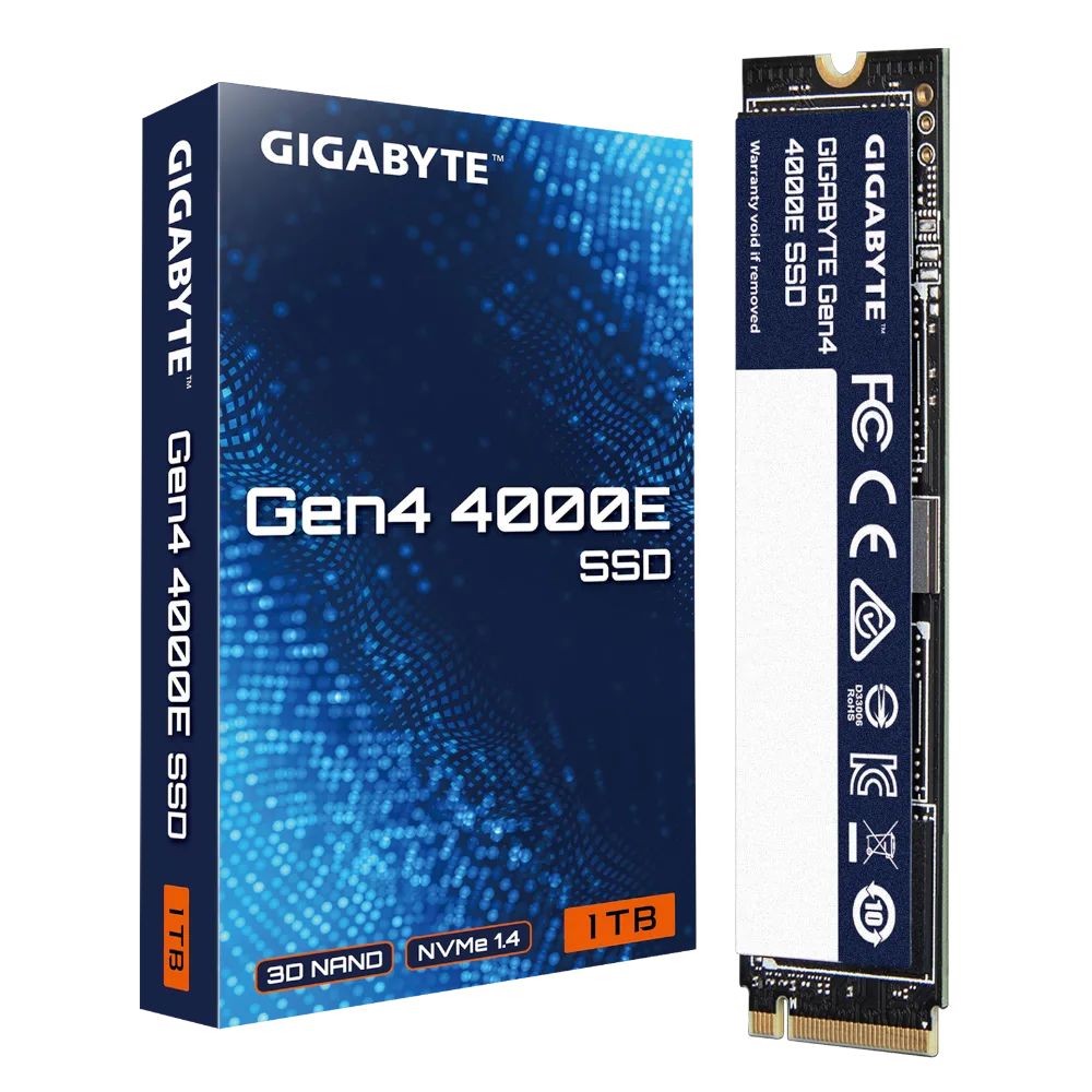 דיסק פנימי Gigabyte 4000E 1TB Gen4 SSD NVME 2280
