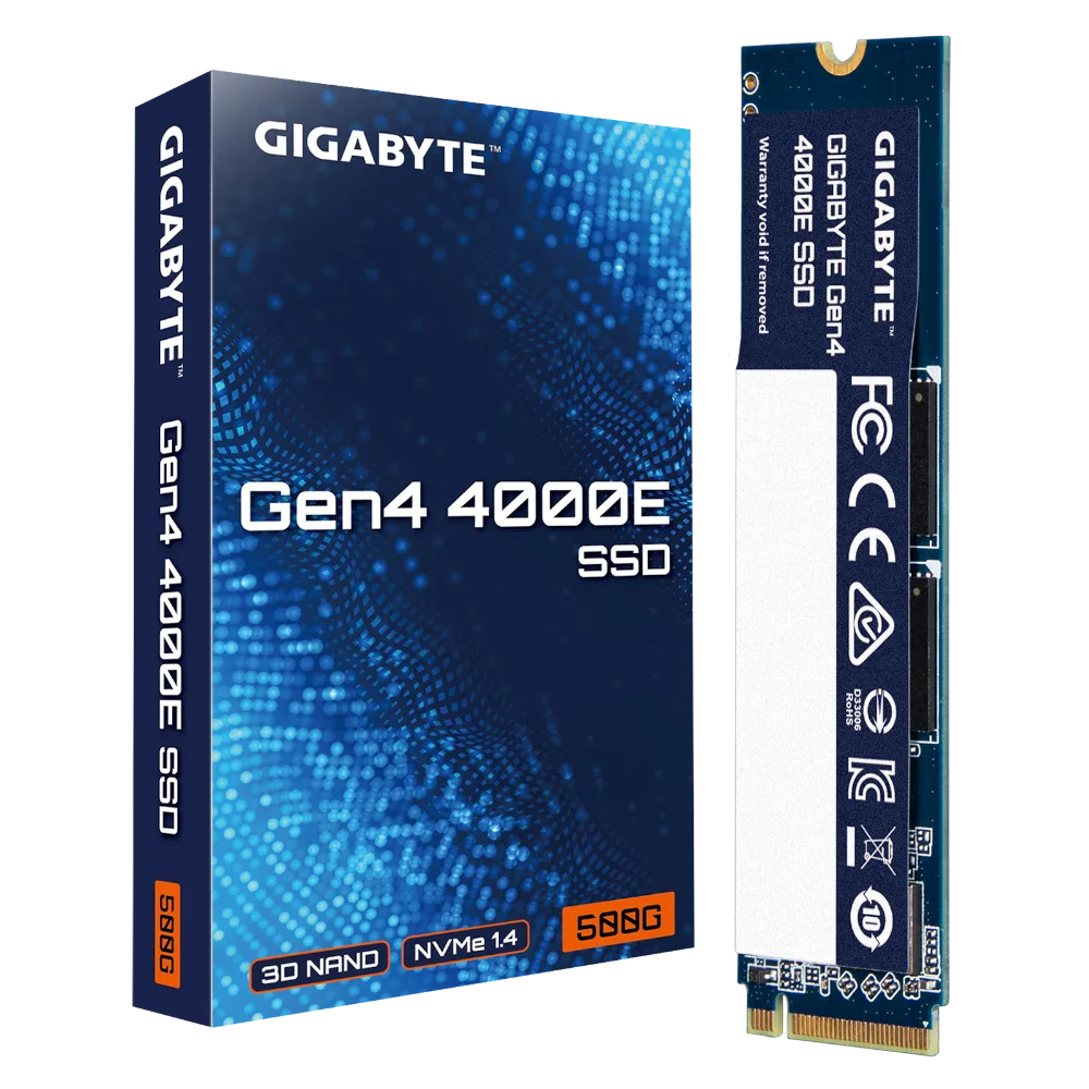 דיסק פנימי Gigabyte 4000E 500GB Gen4 SSD NVME 2280