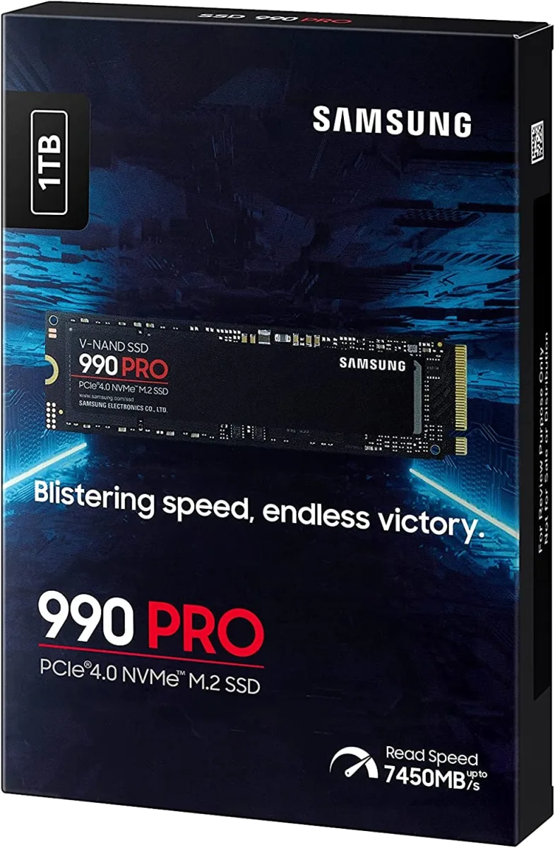 דיסק פנימי Samsung 990 PRO 1TB GEN4 up to 7450 read 6900 Write