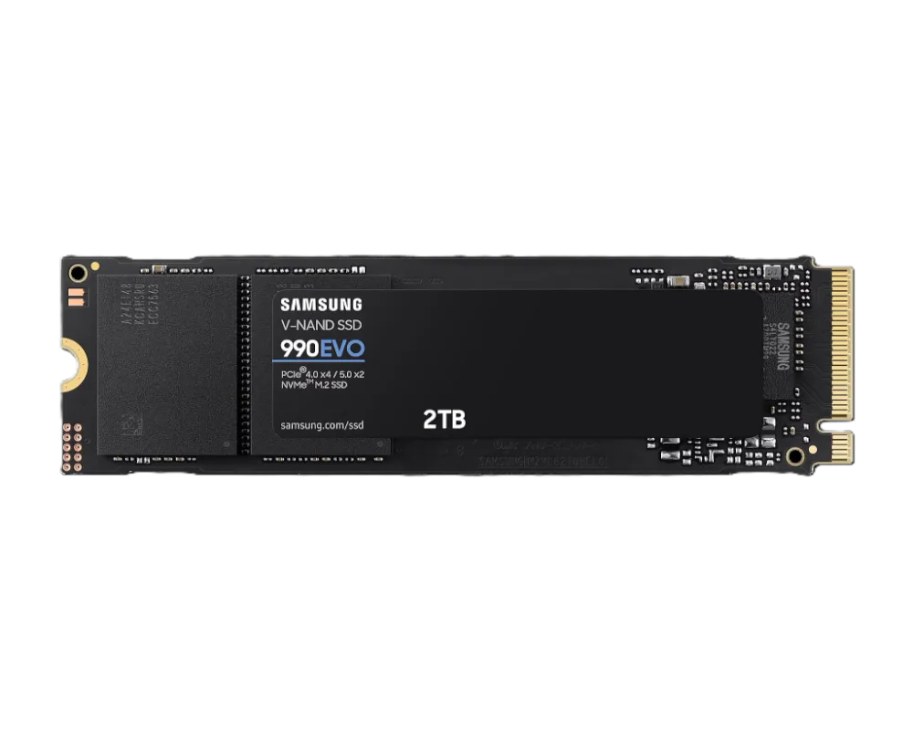 דיסק פנימי Samsung 990 EVO 2TB PCIE4.0X4/5.0X2 NVME gen 4/5