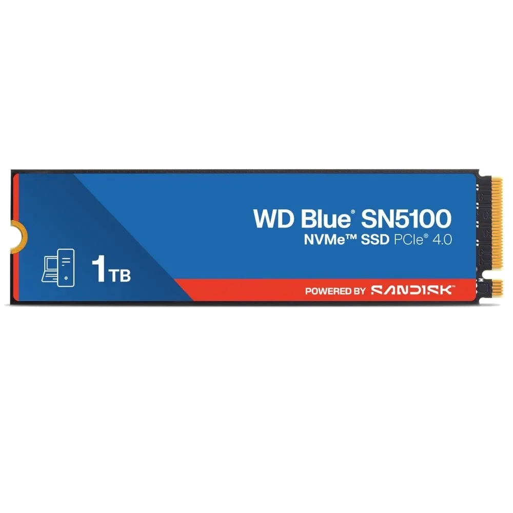 דיסק פנימי WD BLUE SN5100 1TB Gen4.0 Up to 7100MB/S Read 2280