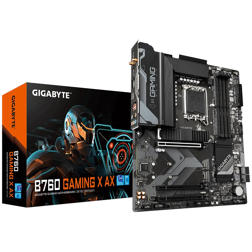 לוח למעבדי אינטל Gigabyte B760 Gaming X AX 1.2 DDR5 ATX WIFI6