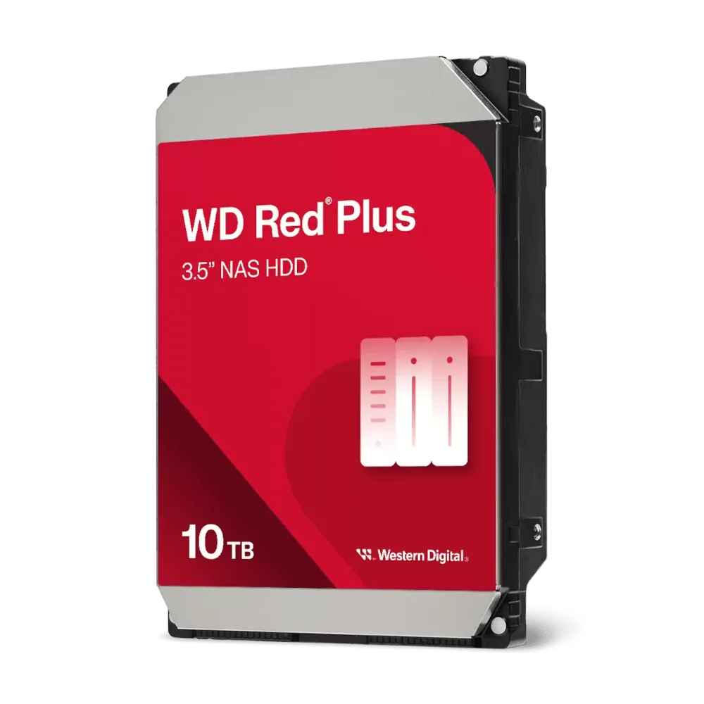 דיסק פנימי WD Red Plus NAS 10TB HDD 5400RPM 256MB Cache SATA III