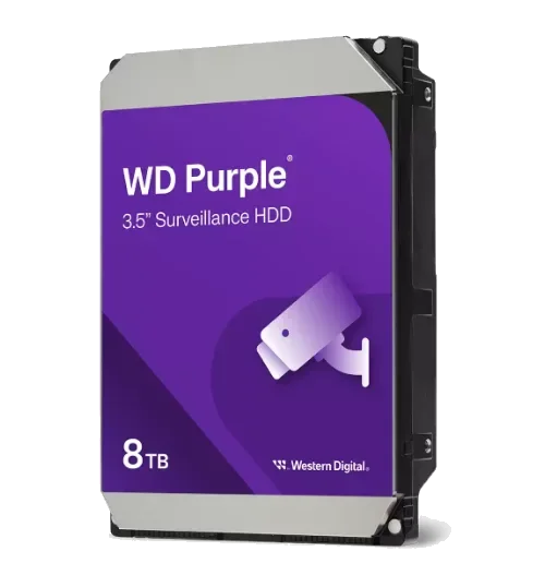 דיסק קשיח פנימי לנייח WD 8TB Purple 5400rpm 256MB 3.5 SATA III