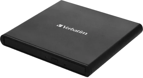 צורב DVD נייד חיצוני שחור Verbatim External Slimline
