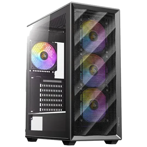 מארז Antec AX85 ARGB Mid-Tower Gaming Case 4XARGB 12mm Fan ATX