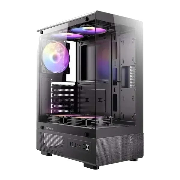 מארז Antec VCX300 ARGB Black Mid-Tower ATX 5x120mm Fans include