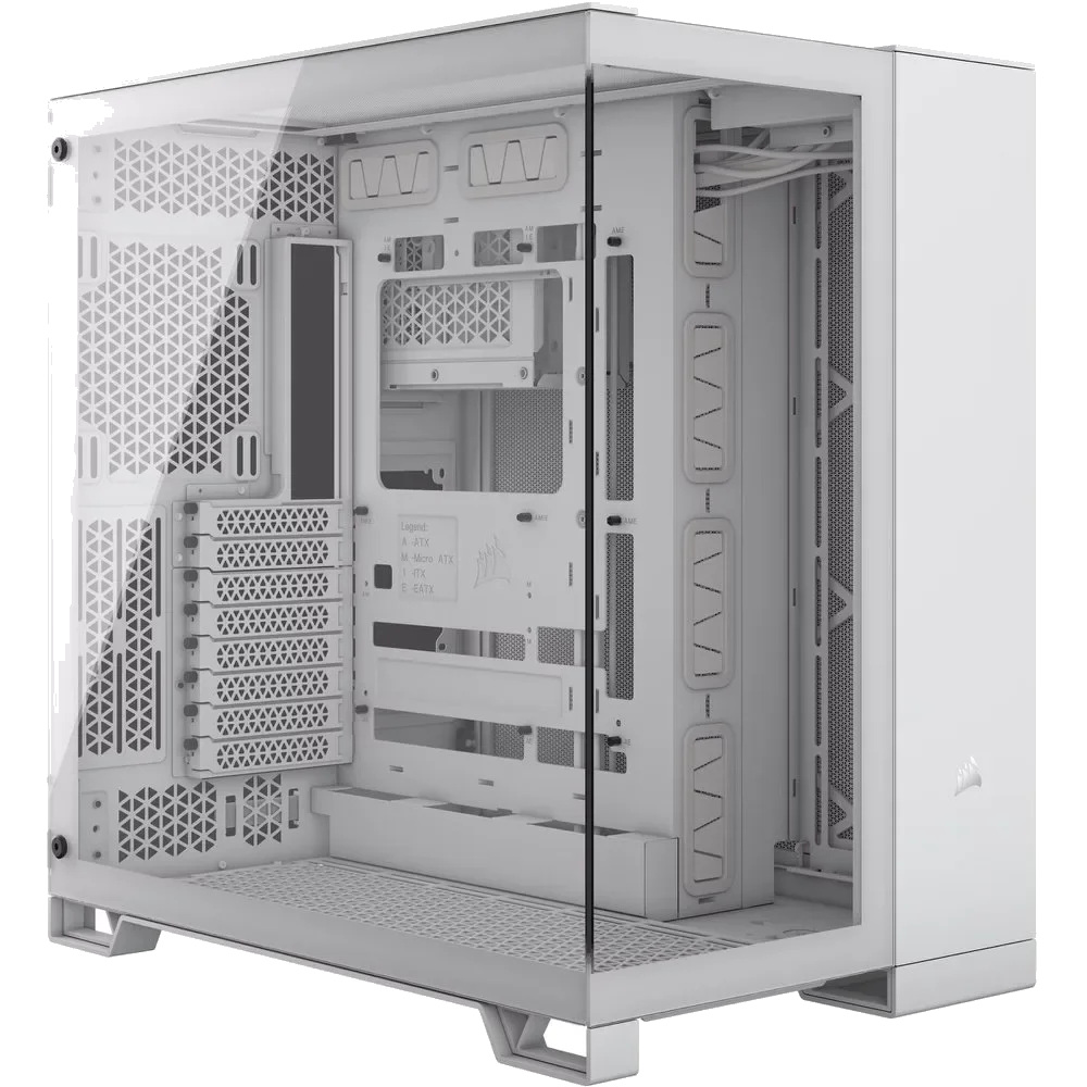 מארז Corsair 6500X Mid-Tower E-ATX Tempered Glass Case White
