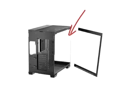 זכוכית קדמית למארז שחור ANTEC C8 BLACK