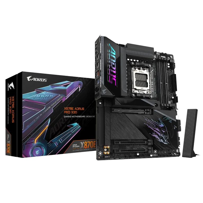 לוח אם Gigabyte X870E AORUS PRO X3D AMD AM5 ATX WIFI7 DDR5