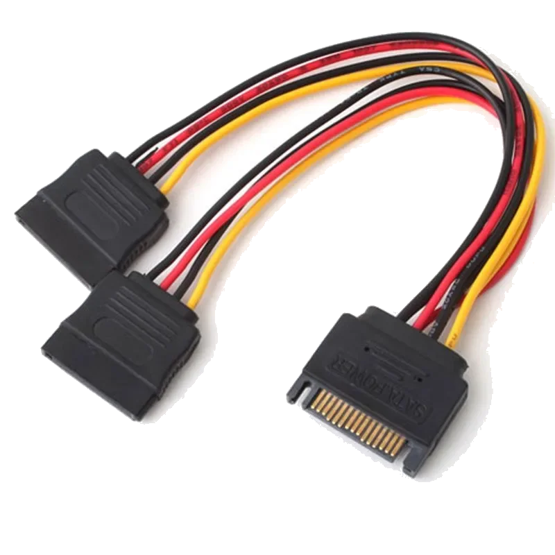 מפצל חשמל Sata Male to 2XSATA Female