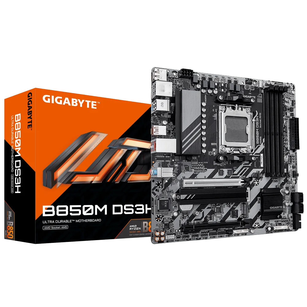 לוח אם GIGABYTE B850M DS3H DDR5 MICRO-ATX AM5 2.5GBE LAN